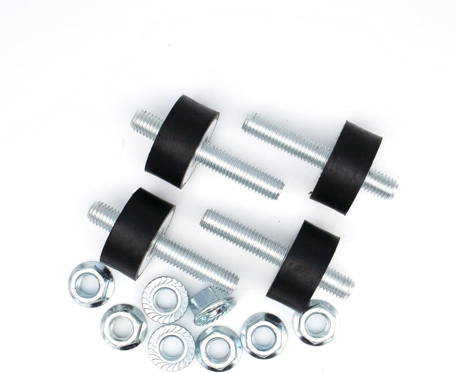 4 Piece Zinc-Coated Engine Mounting Kit for Pressure Washers – Reduce Vibration
