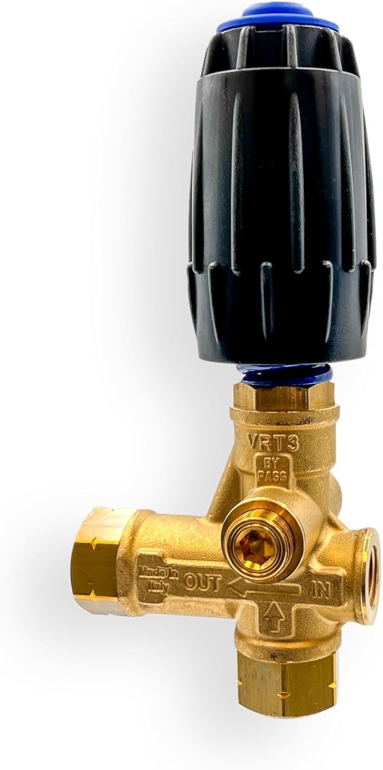 High-Performance Brass Pressure Washer Unloader – Adjustable 3/8″F Outlet