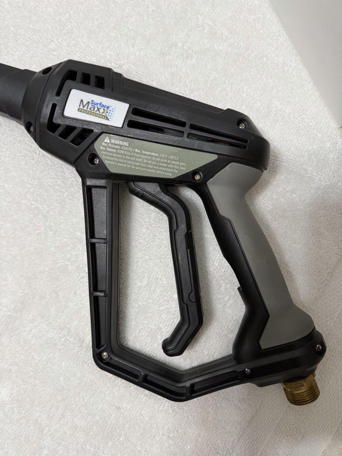 Surface Maxx Professional Pressure Washer Gun 4500 PSI Max. W/grip. 19”Extension