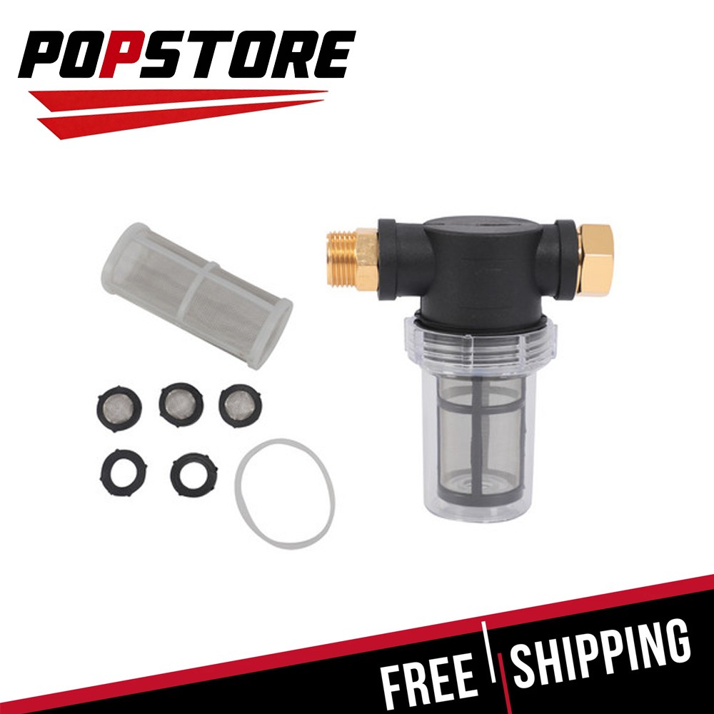 For Pressure Washer Garden Hose Inlet Inline Sediment Water Filter