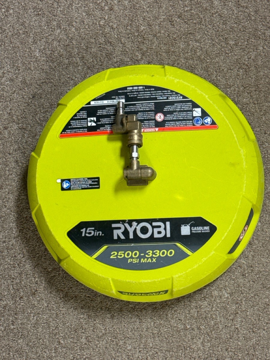 Ryobi 15 in. 3300 PSI Surface Cleaner for Gas Pressure Washer RY31sc (TDW038964)