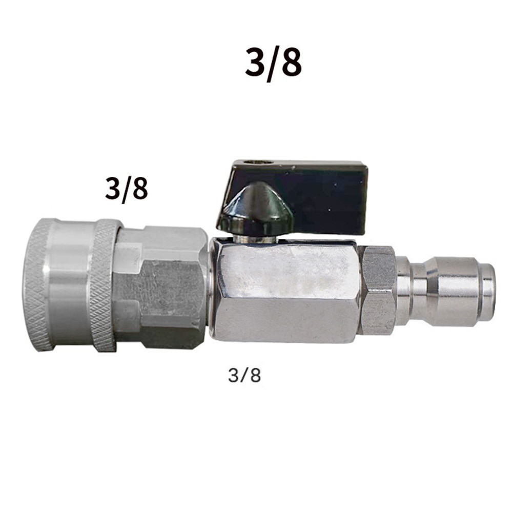 Compact and Efficient 38in High Pressure Washer Ball Valve Adapter Kit