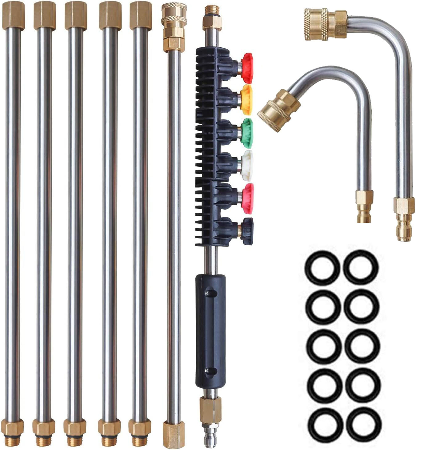 4000PSI High Pressure Washer Extension Wand Replace Lance Gutter Cleaner Nozzle