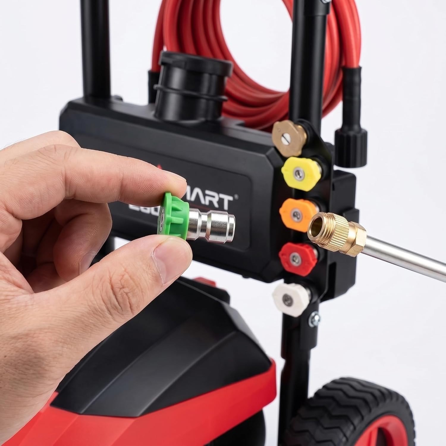 Versatile Electric Pressure Washer – 2600 PSI with 5 Quick-Connect Nozzles