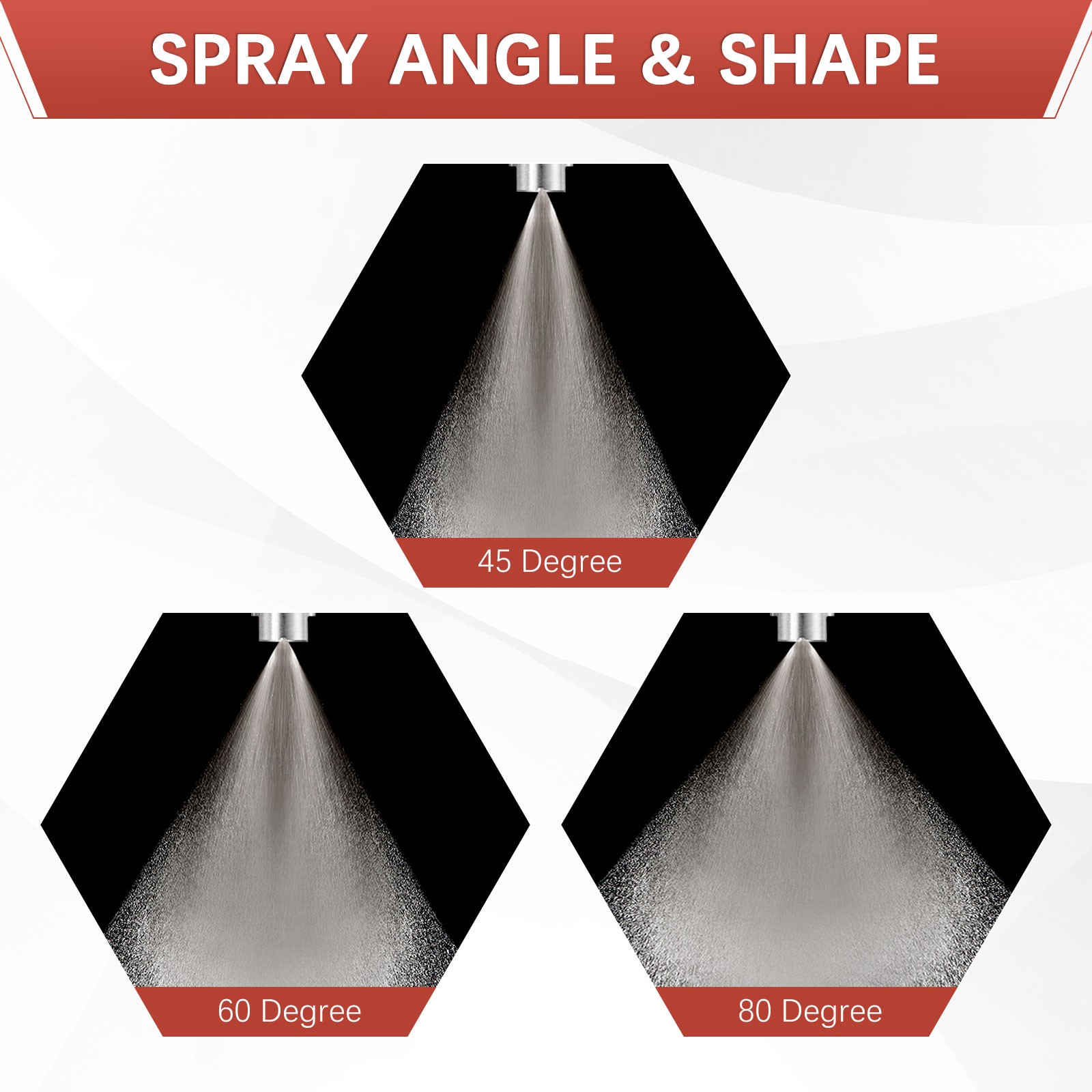 1/4″BSP 60° Flat Fan Spray Tip [3PCS] – Pressure Washer Nozzles [1.6MM]