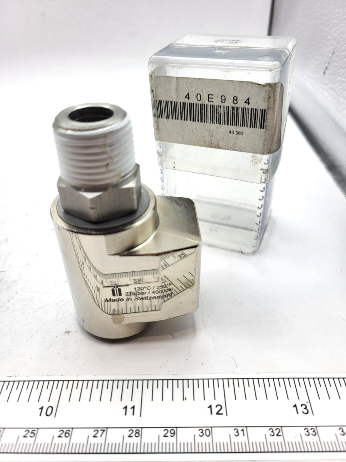 Mosmatic WDC No. 43.350, Swivel, 90 Degree, 1/2″ F x 1/2″ F, 120°C/250°F, 0618G