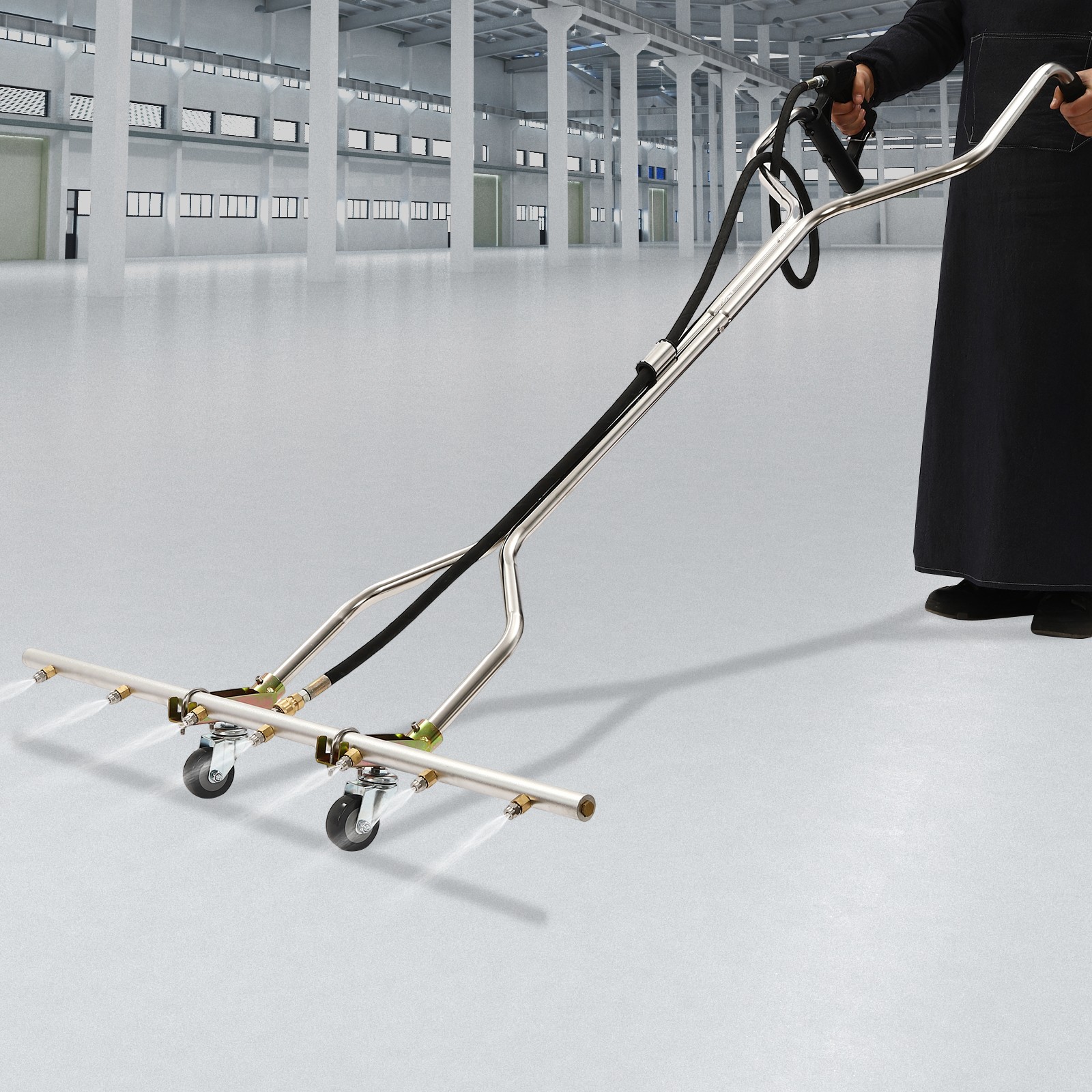 39” 5000psi Pressure Washer Water Broom with 7 Nozzles For Hot and Cold Water