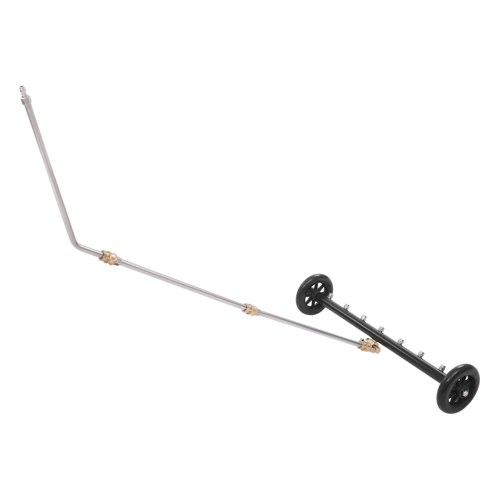 2-in-1 Undercarriage Pressure Washer Attachment Cleaner Water Broom 7 Nozzles