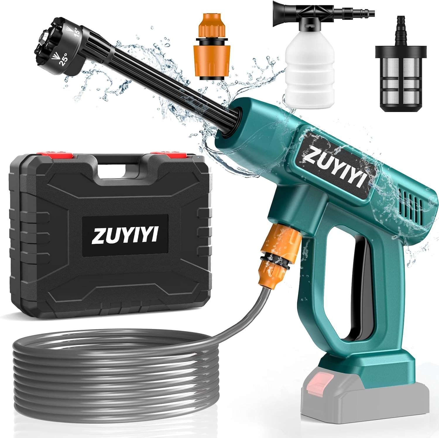 Cordless Pressure Washer for Makita 18V Battery, 970PSI Portable Power Cleaner,