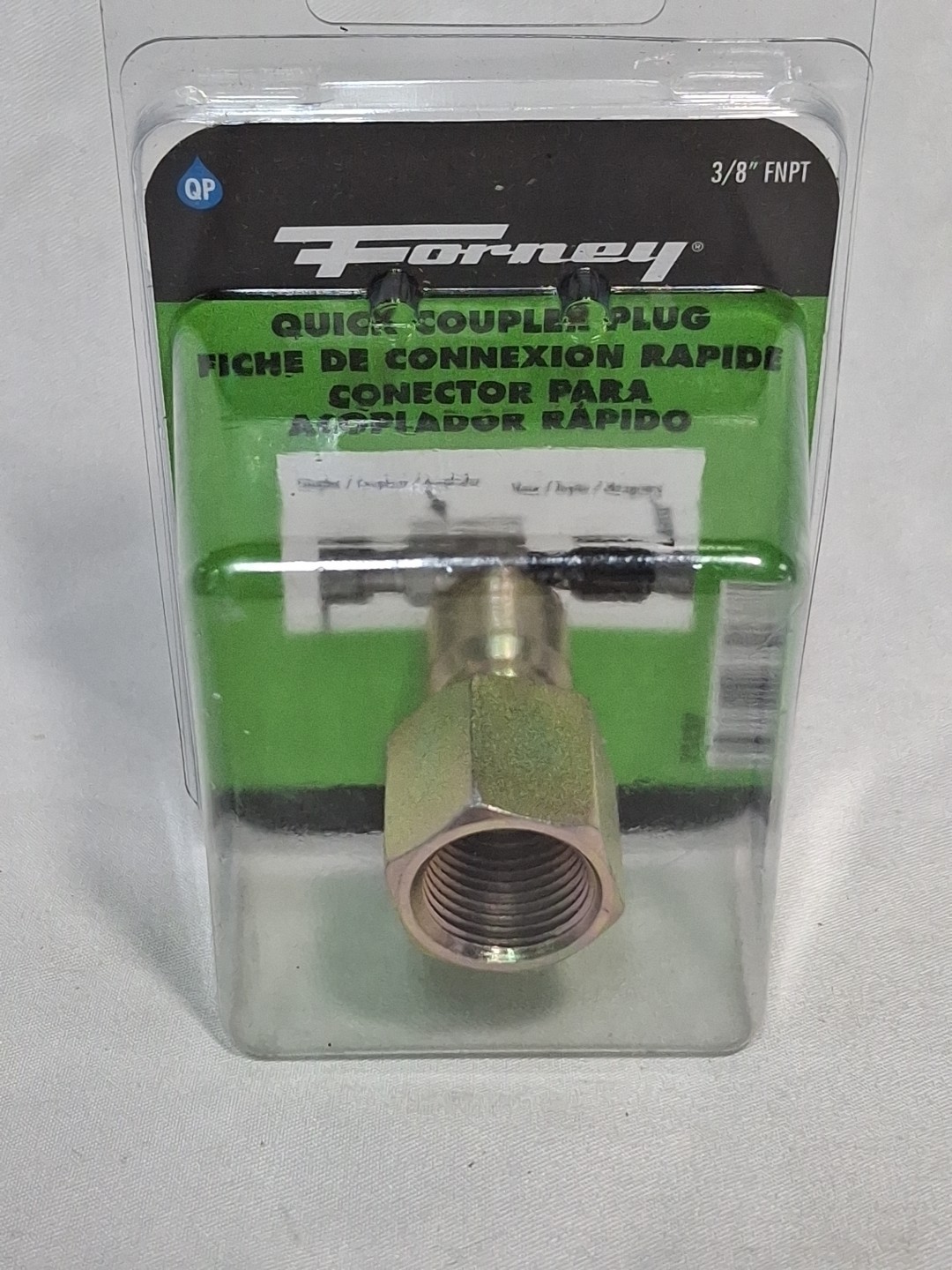 Forney 3/8 In. Female Quick Connect Pressure Washer Plug 75137 Forney 75137 3/8