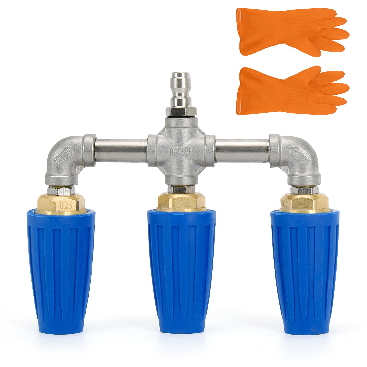360° Rotating Triple Turbo Nozzle 1/4″ Quick Connect Pressure Washer Tip