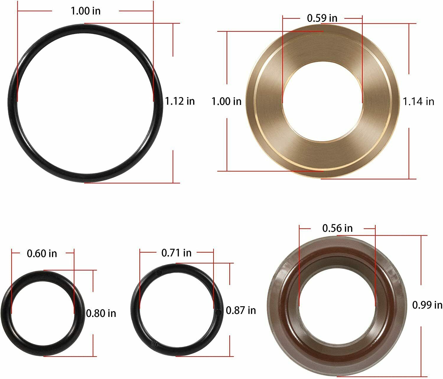 Inter Pump Seals Packing Kit 96 Fit GP K96 KIT96 15mm TT Series for General Pump