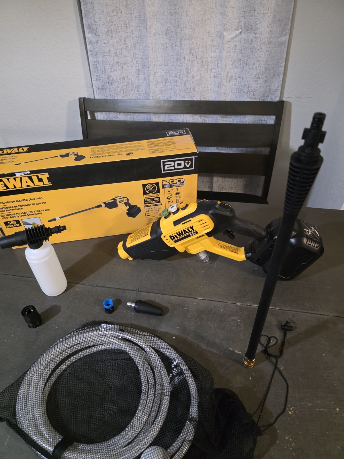 DEWALT 20V MAX 550 PSI Cold Water Power Cleaner (TOOL ONLY) DCPW550B