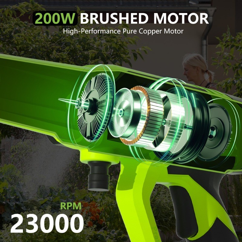 Cordless Electric High Pressure Water Spray Car Gun 850PSI Portable Washer Clean
