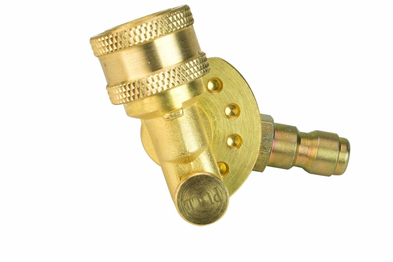 Erie Tools 120 Degree Pivoting Brass Quick Connect Coupler 1/4″ Plug and Socket