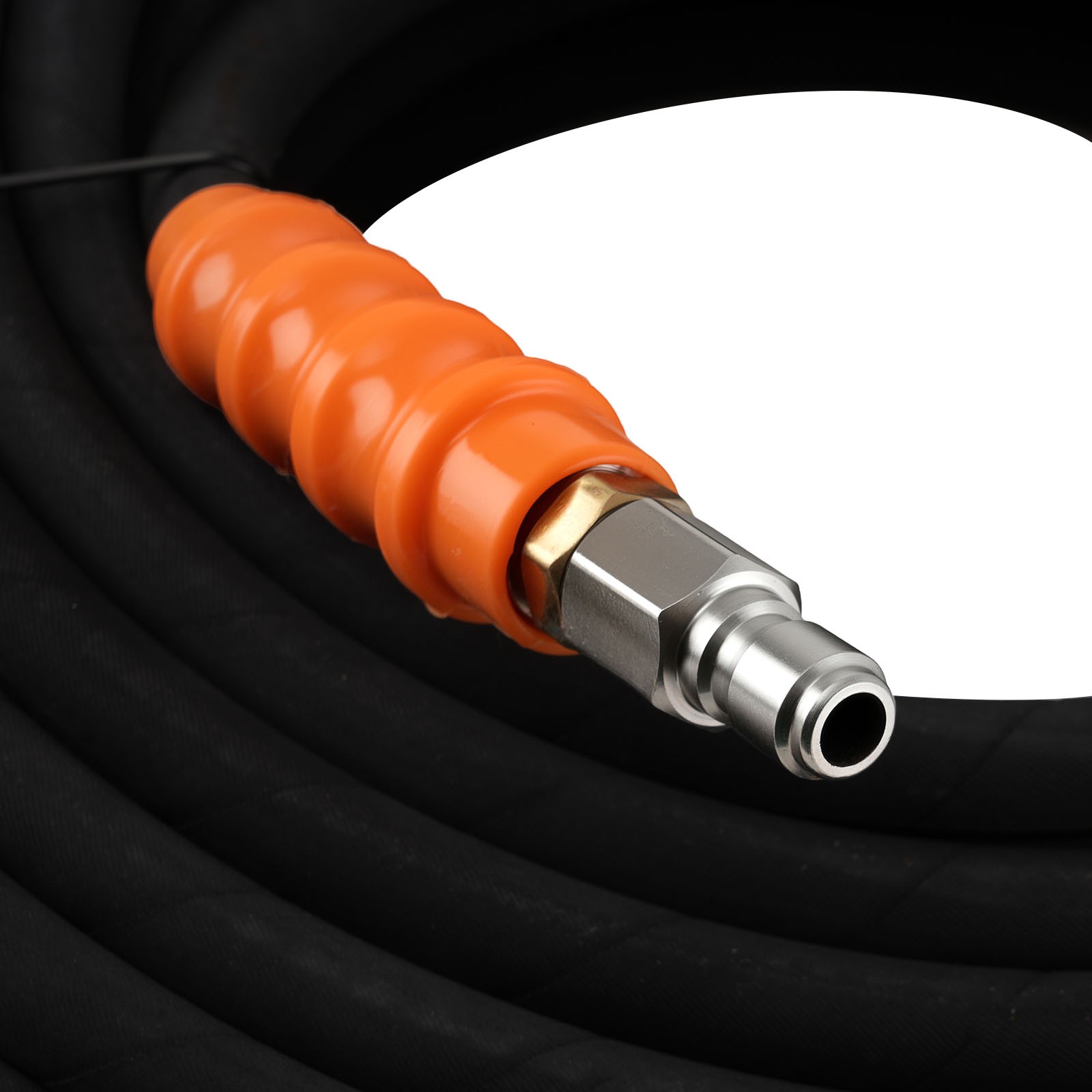 150FT Pressure Washer Hose 4800PSI Steel Wire Braid With 3/8″ M22-14mm Adapter