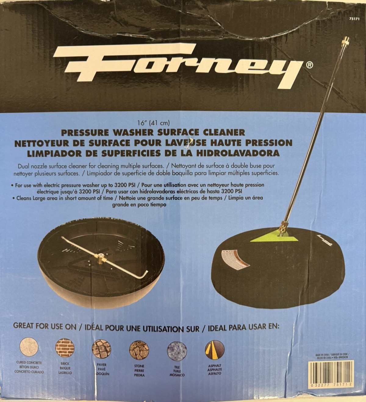 Forney 75171 Pressure Washer Surface Cleaner 16″ (New in Box/Unused)