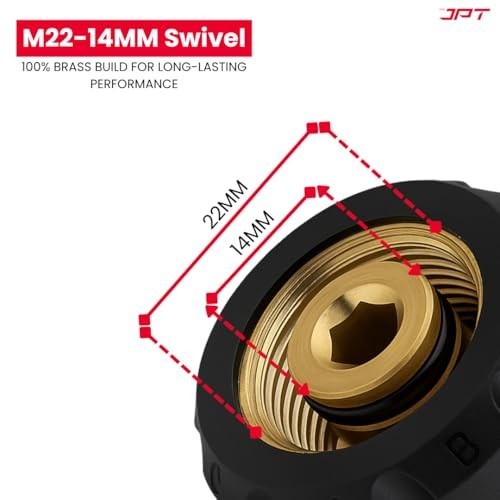 Heavy-Duty Quick Connect Pressure Washer Adapter Set | M22-14mm to 3/8″ Swivel |