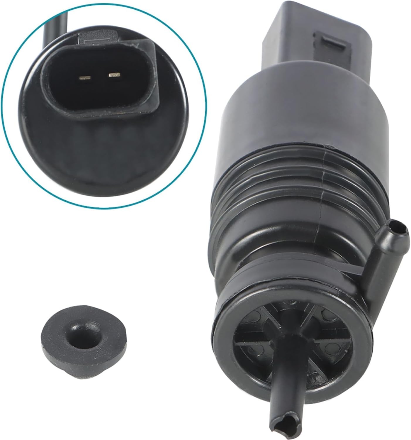 munirater Windshield Washer Pump W/Grommet Replacement for R-am 1500 2009-2017 R