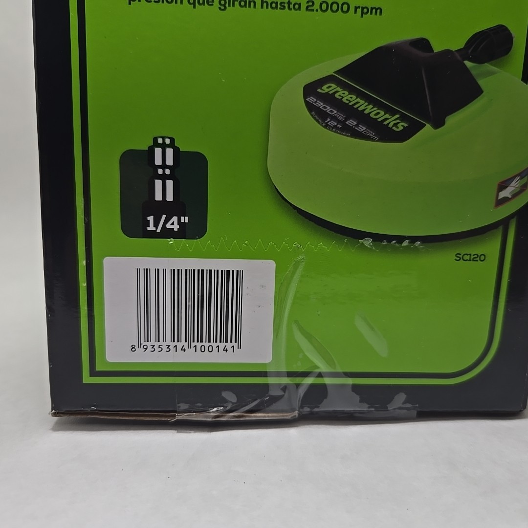 Greenworks 12″ Surface Cleaner For Electric Pressure Washer Max 2300 PSI