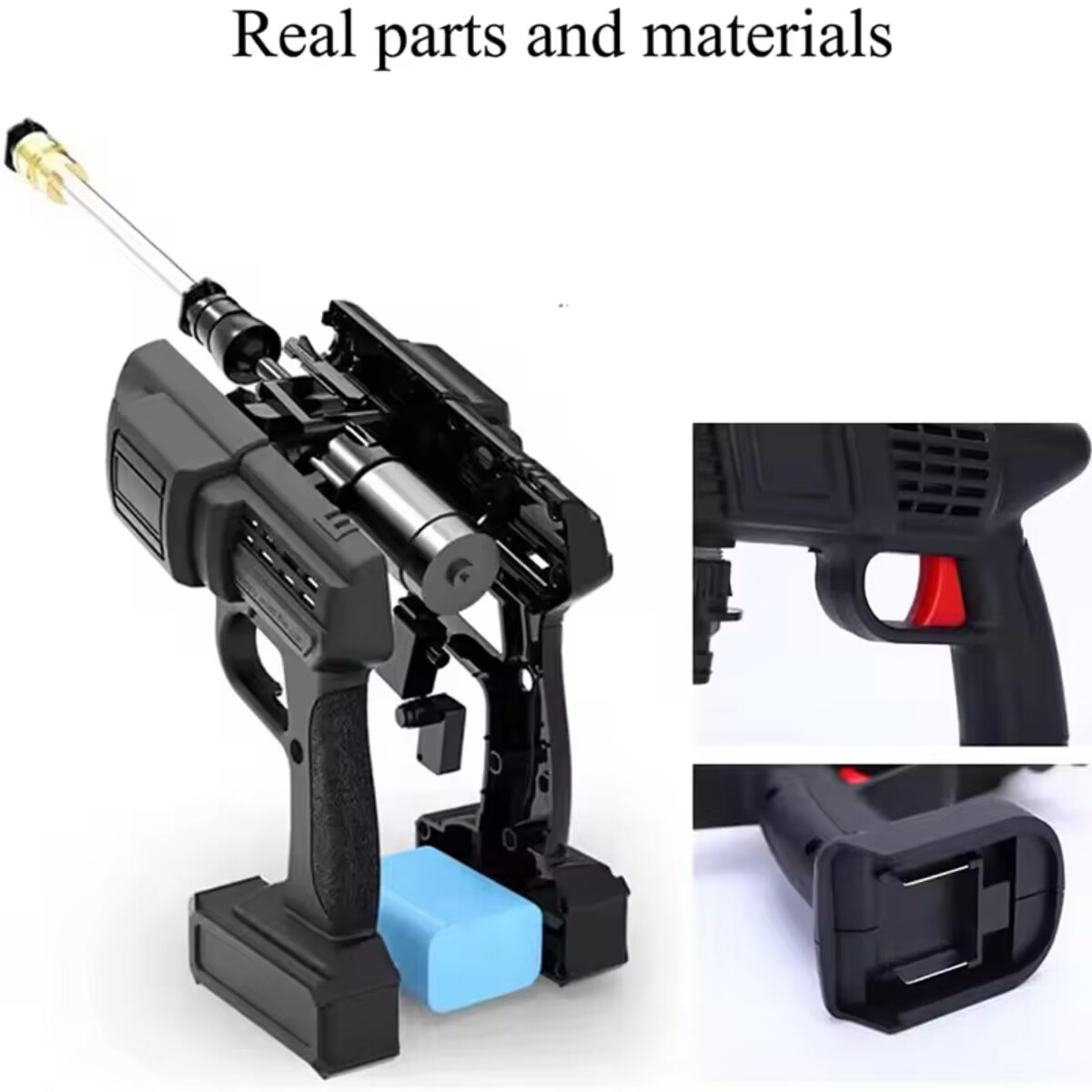 Portable Cordless Electric High Pressure Water Spray Gun Car Washer Yard Cleaner