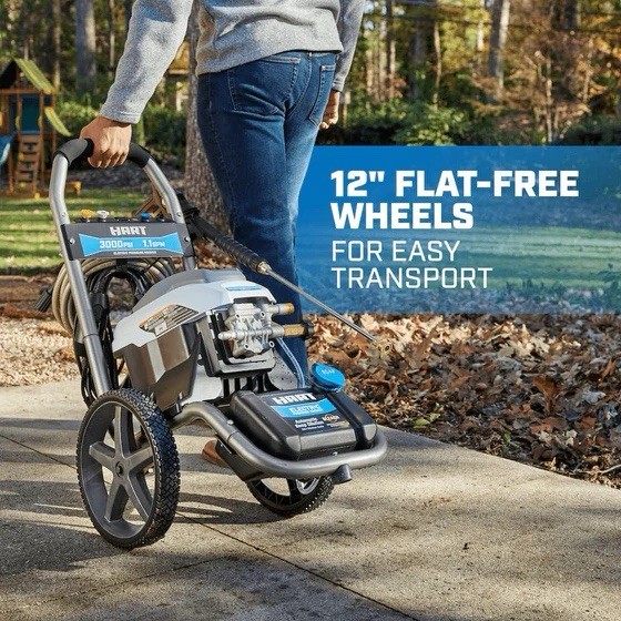 HART 3000 PSI BRUSHLESS MOTOR ELECTRIC PRESSURE WASHER Heavy Duty Cleaning