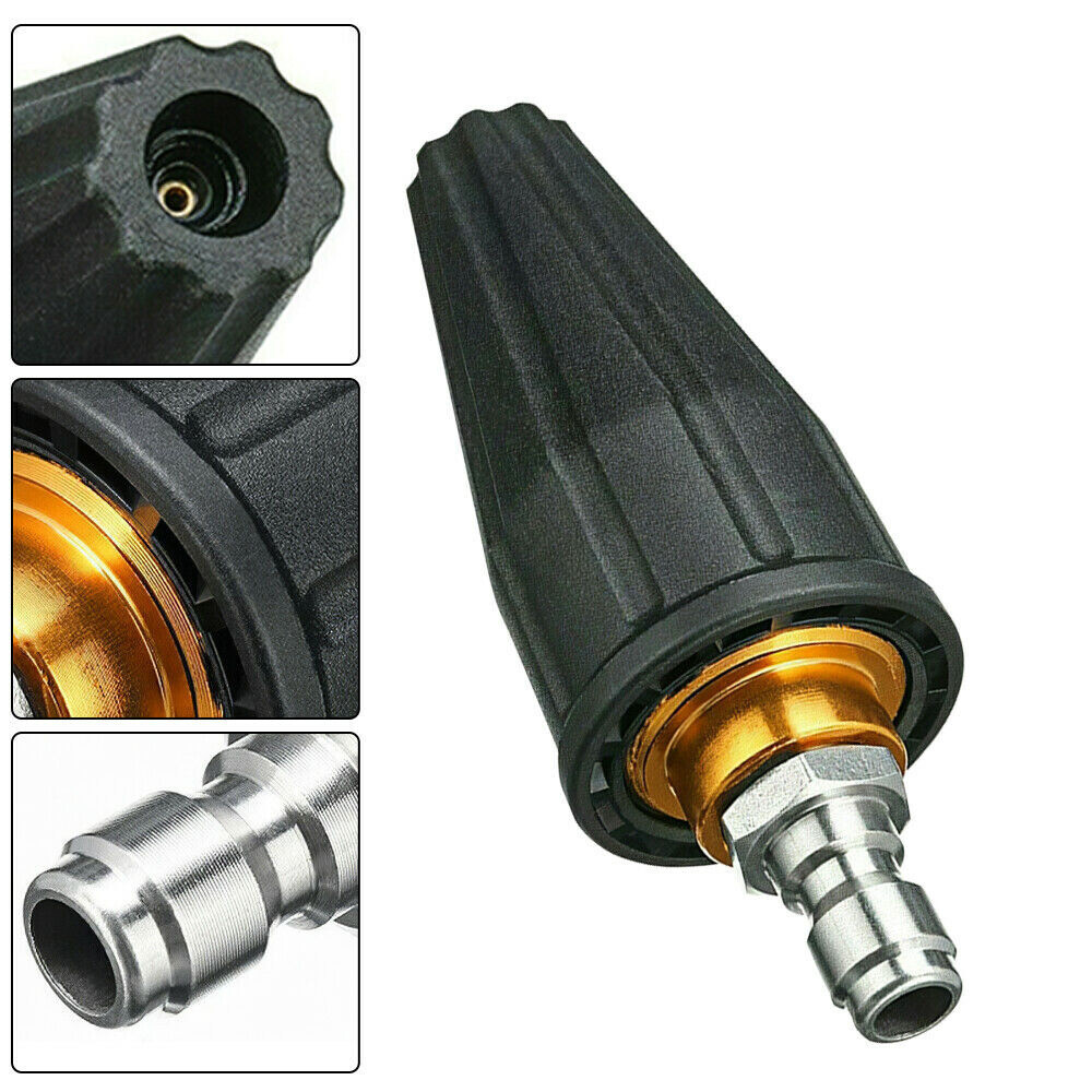 4.0GPM High Pressure Washer Rotating Turbo Nozzle Spray Tip 4000PSI 1/4″ Quick