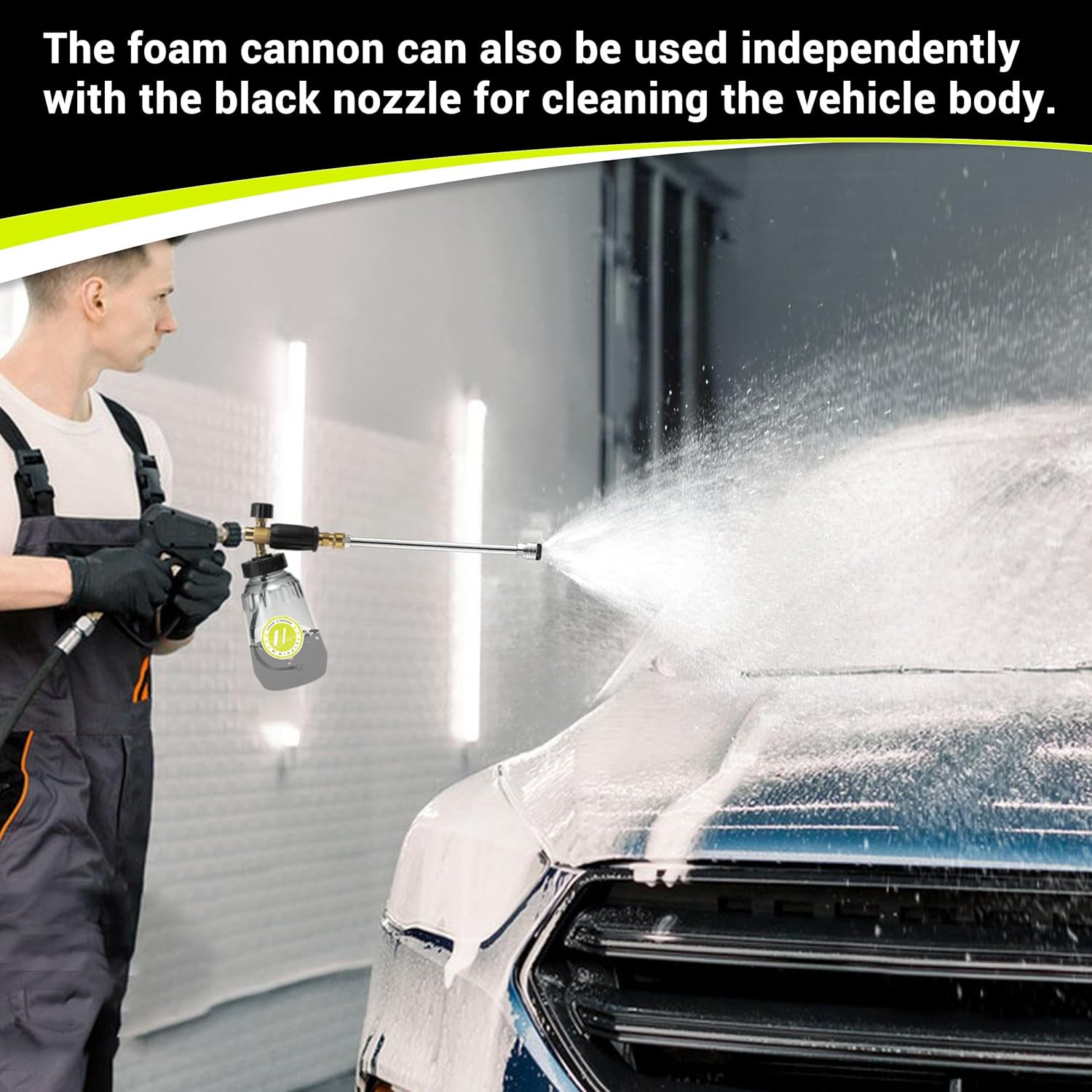Undercarriage Pressure Washer Attachment, 16 Inch Powerful under Car Washer with