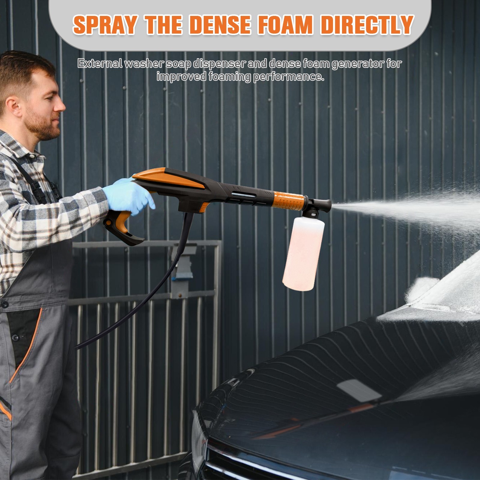 Pressure Washer 4500PSI 3.9GPM Adj-15-Level Touch Screen for car,home,fence,deck