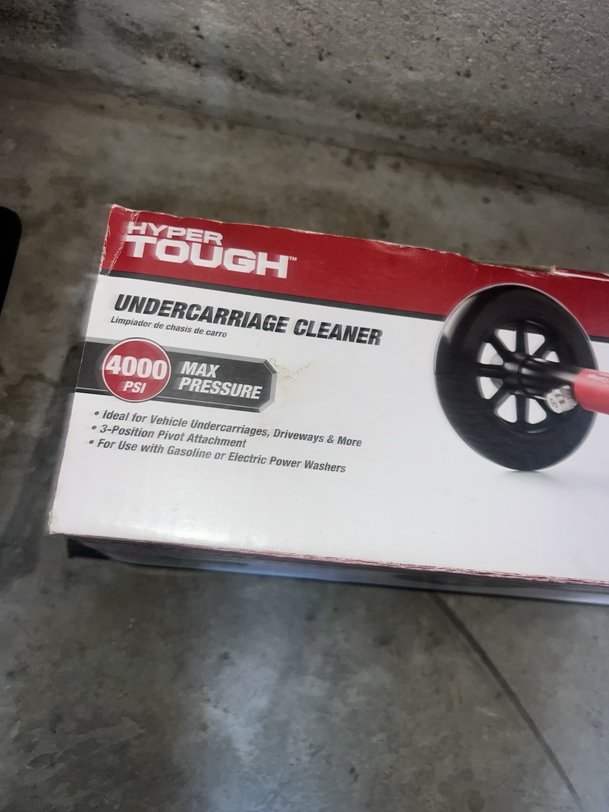 Hyper Tough Water Broom Under Carriage Cleaner 1/4″ Quick Connect 16″ Extension