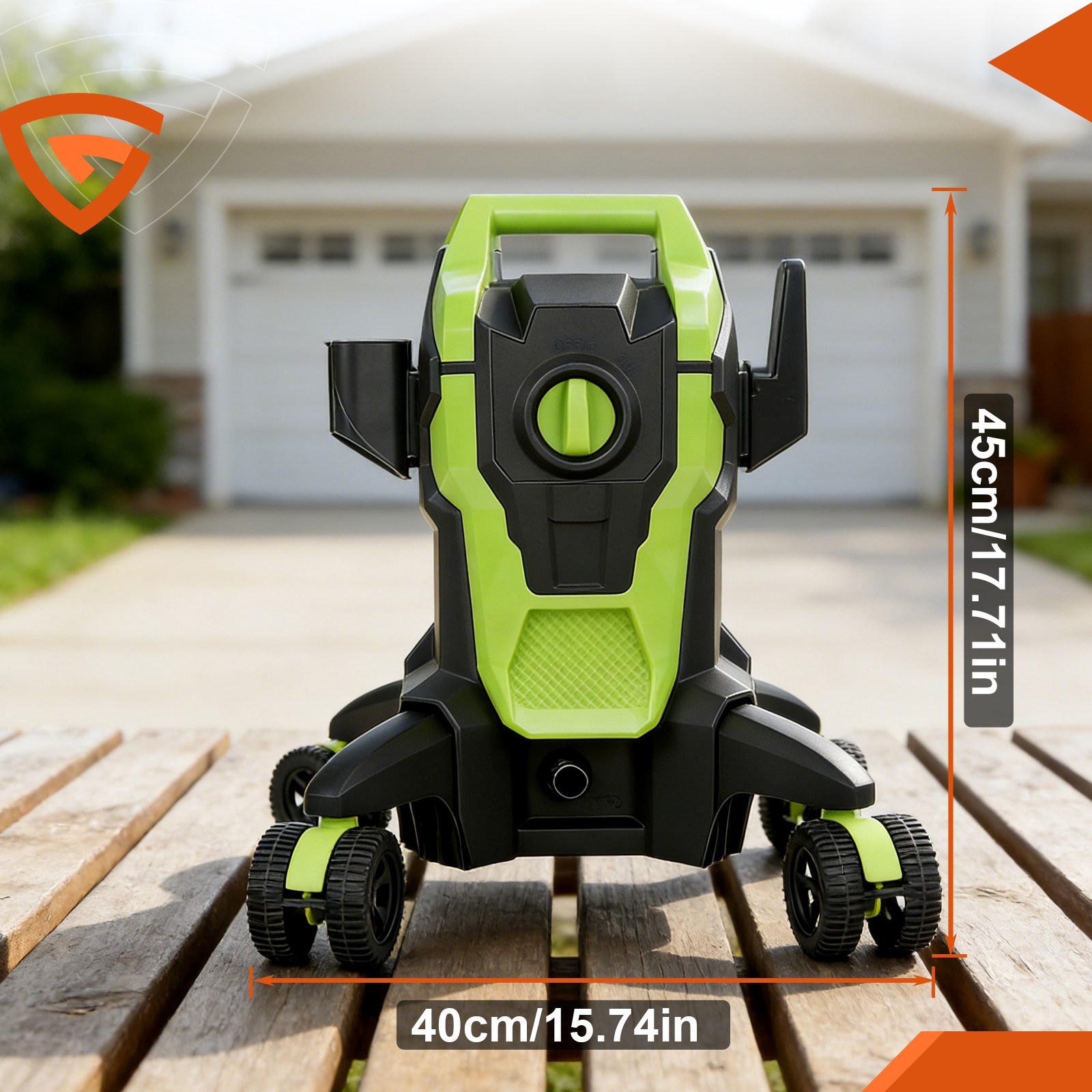 Max 2500 PSI Pressure Washer 110V Electric Power Washer with 52FT Hose,nozzle US