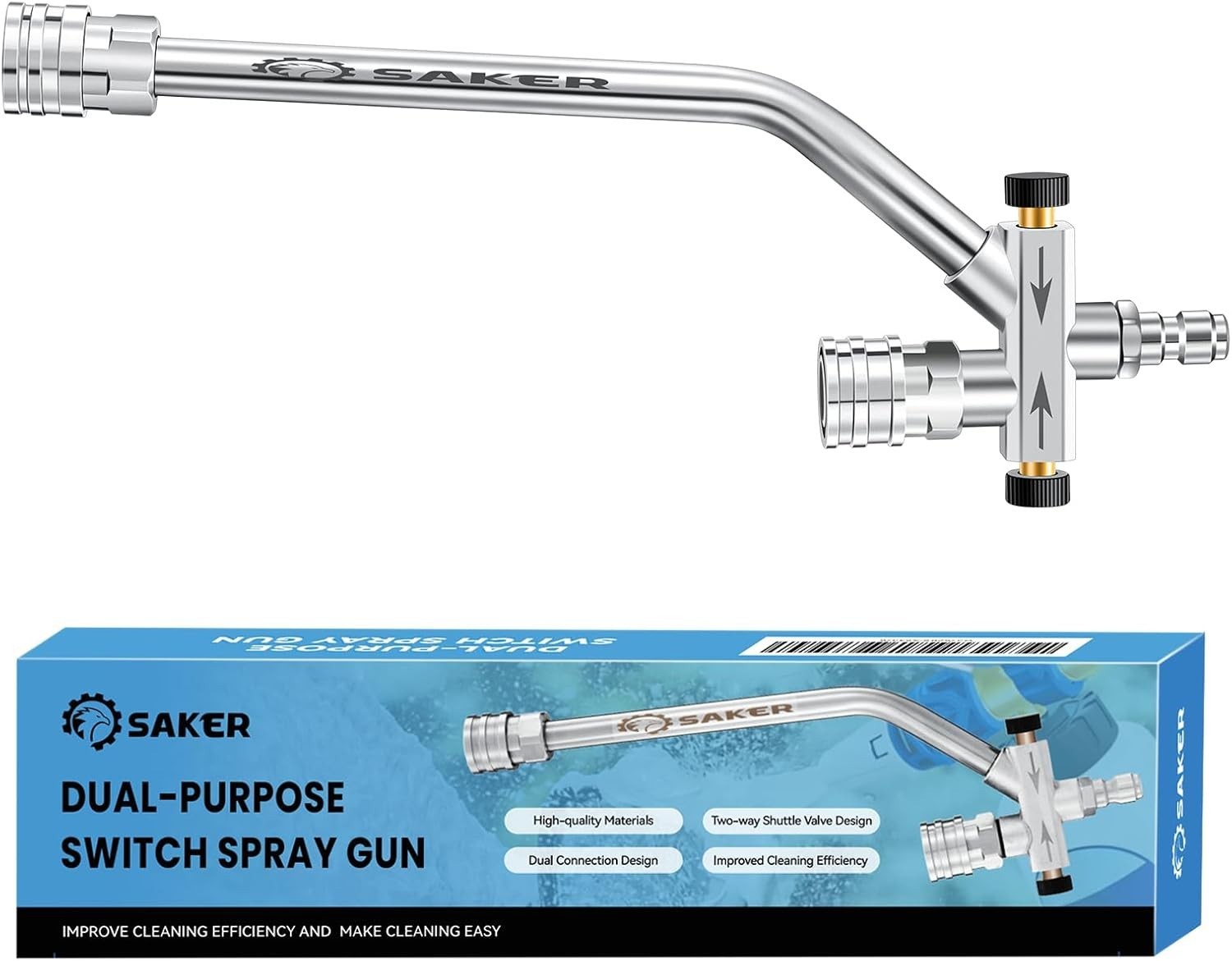 Foam Cannon Dual Connector Accessory for Pressure Washer Kit Pressure Washer Gun