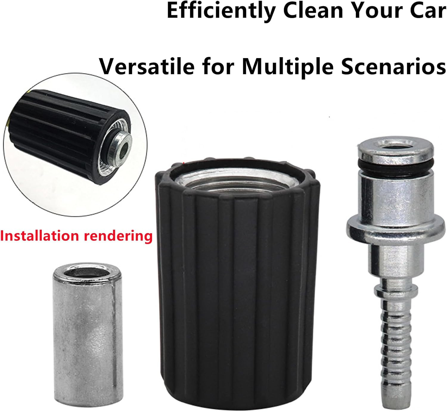 High Pressure Washer Hose Repair Kit, Hose Washers Insert Fittings Car Washer Wa