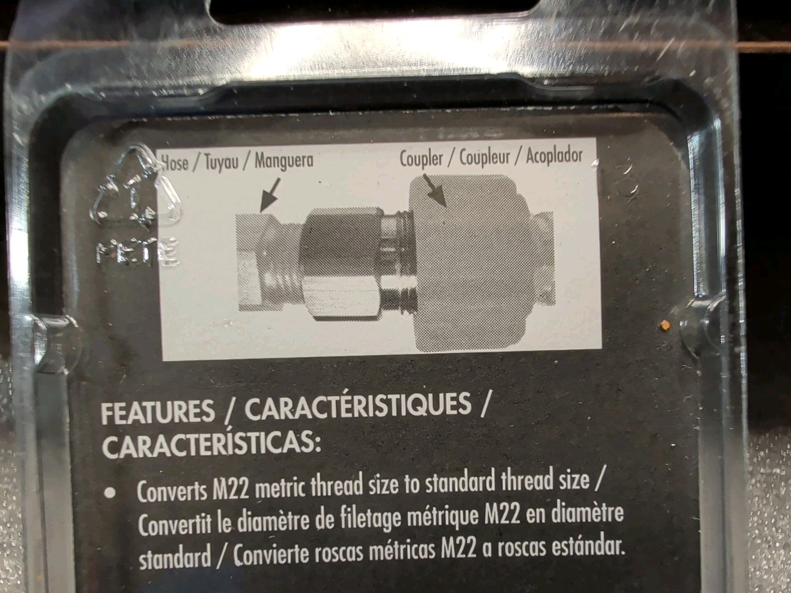 Lot Of 3 Forney 75116 Pressure Washer FNPT Screw Nipple, M22M to 3/8″ FNPT