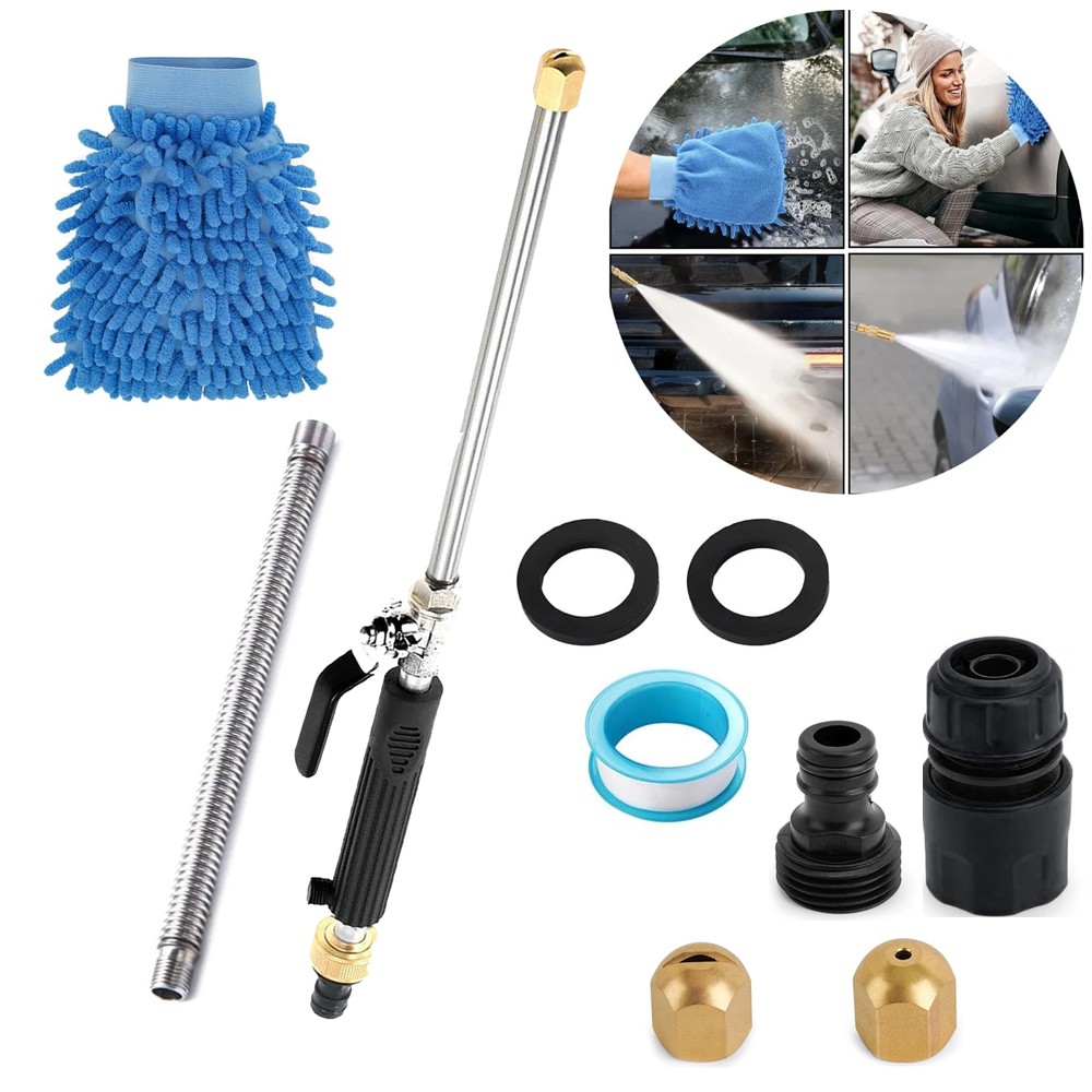 High Pressure Power Washer Wand Watering Sprayer Cleaning Tool for Gutter Patio