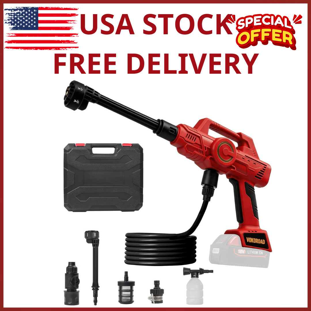 Cordless Pressure Washer for Milwaukee M18 Battery, Portable Cordless Power Wash