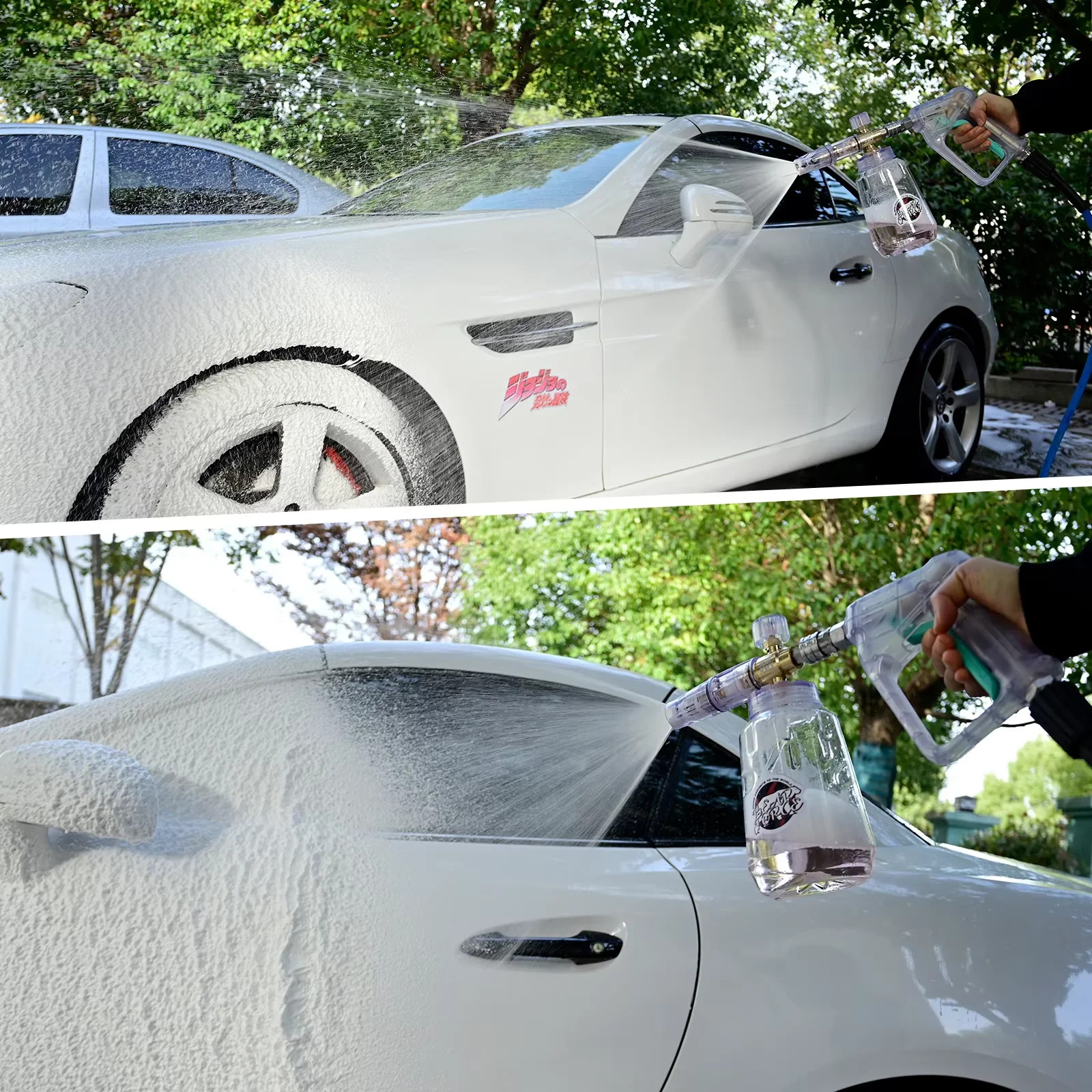 Pressure Washer Foam Cannon Adjustable Foam Lance 1/4 Quick Connector Home Car W