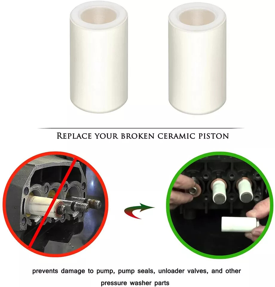 51040009 General Pump Piston Ceramic For TP Pumps General Pump/Interpump TT WW