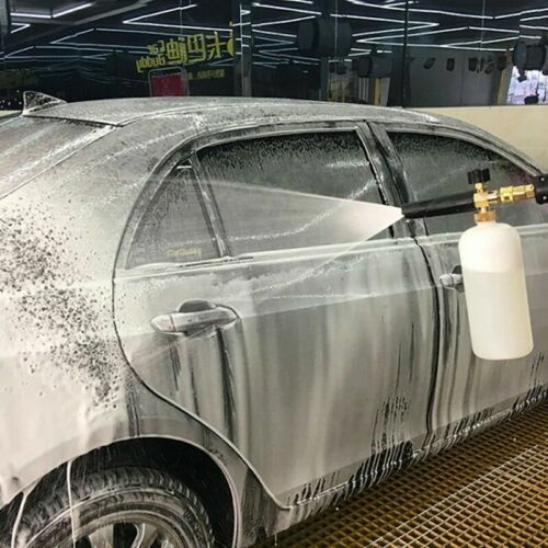 1/4″ Snow Foam Pressure Washer Gun Car Wash Soap Lance Cannon Spray Jet Bottle
