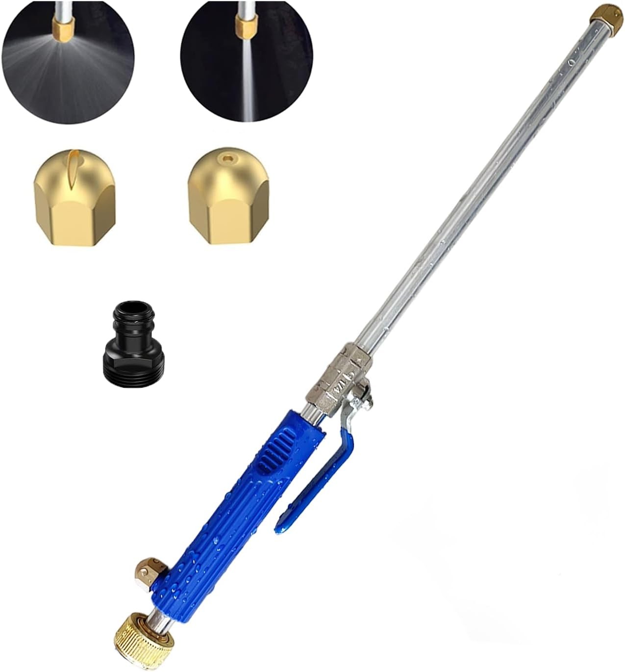 Hydro Jet Power Washer Wand Garden Hose Nozzle Sprayer Cleaning Tool