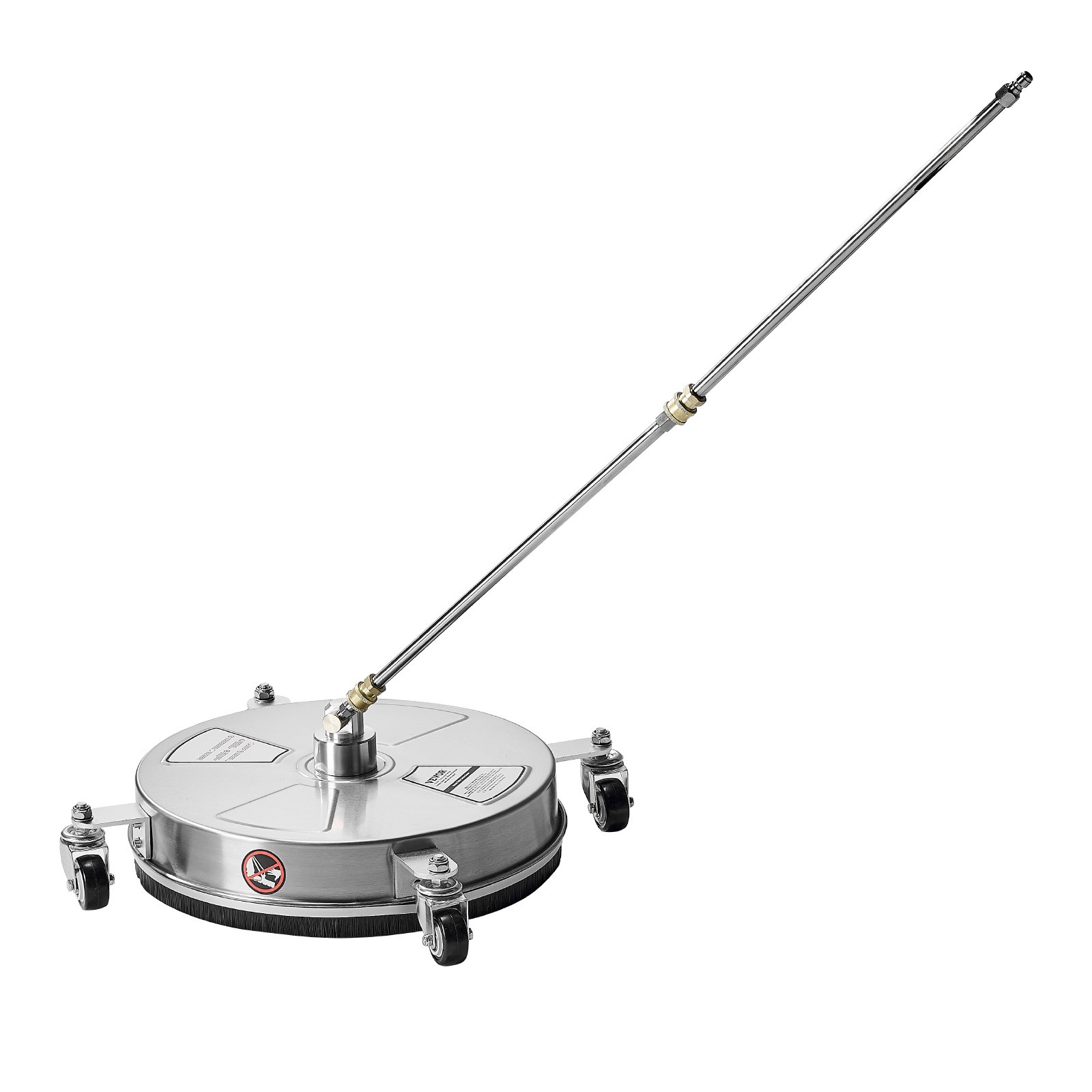 VEVOR 16.5″ Pressure Washer Surface Cleaner 4 Wheels Stainless Steel 4000Max PSI