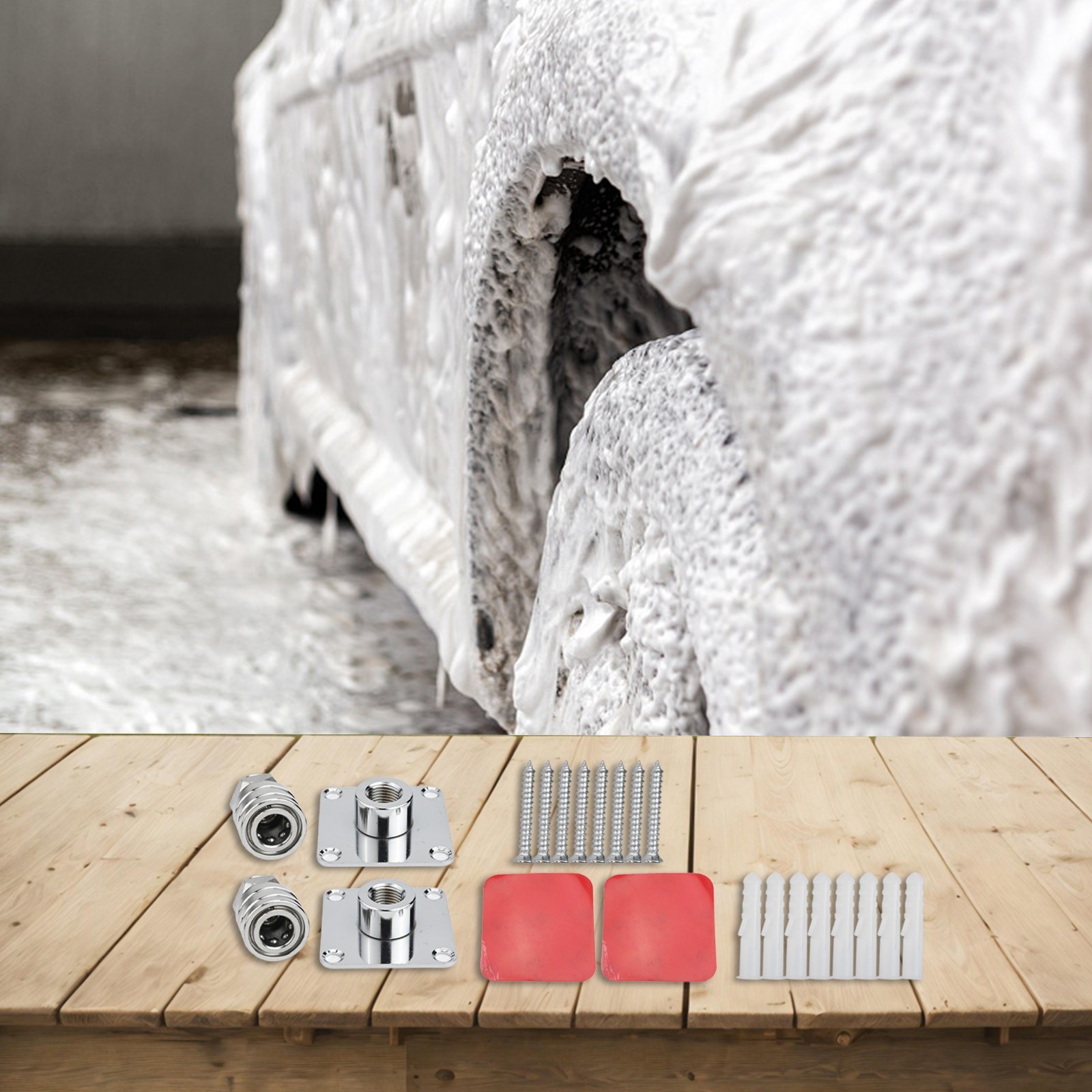 Stainless Steel Foam Stage Bracket for Garage or Cleaning Station