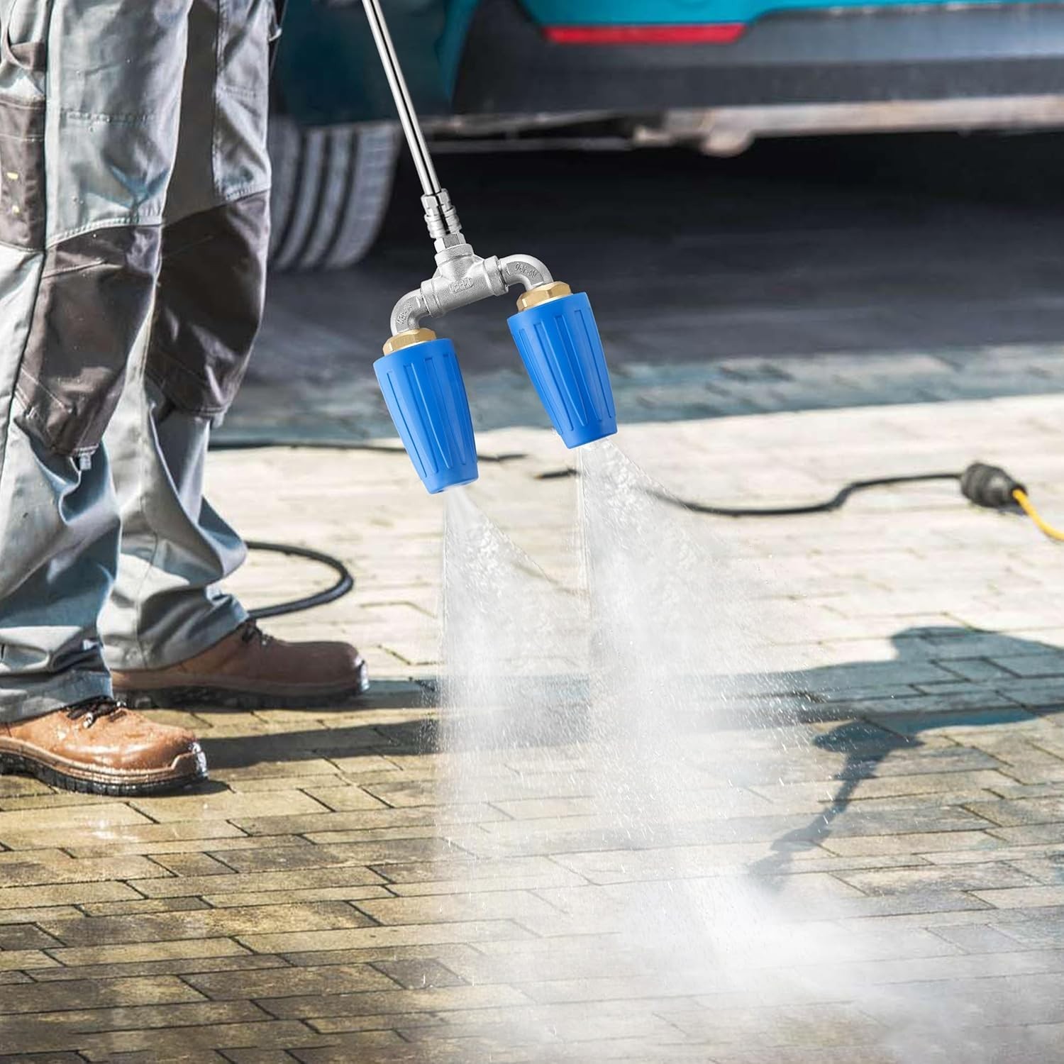 Professional Dual Turbo Nozzle with 1/4″ Quick Connect – Multi-Surface Cleaner