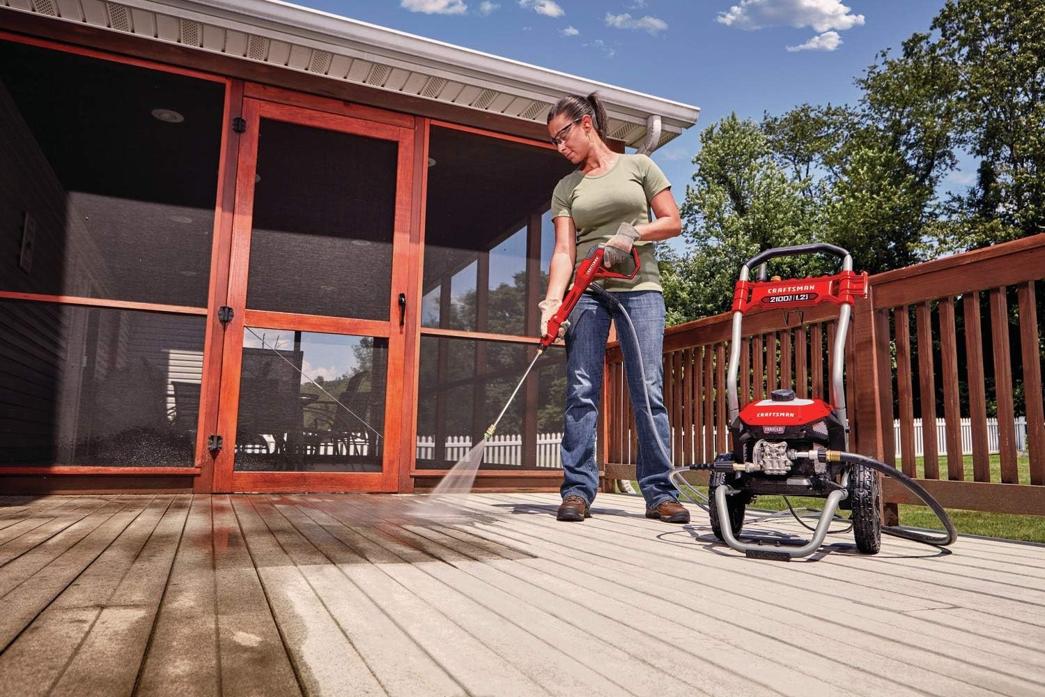 CRAFTSMAN Electric Pressure Washer, Cold Water, 2100-PSI, 1.2 GPM, Corded (CMEPW