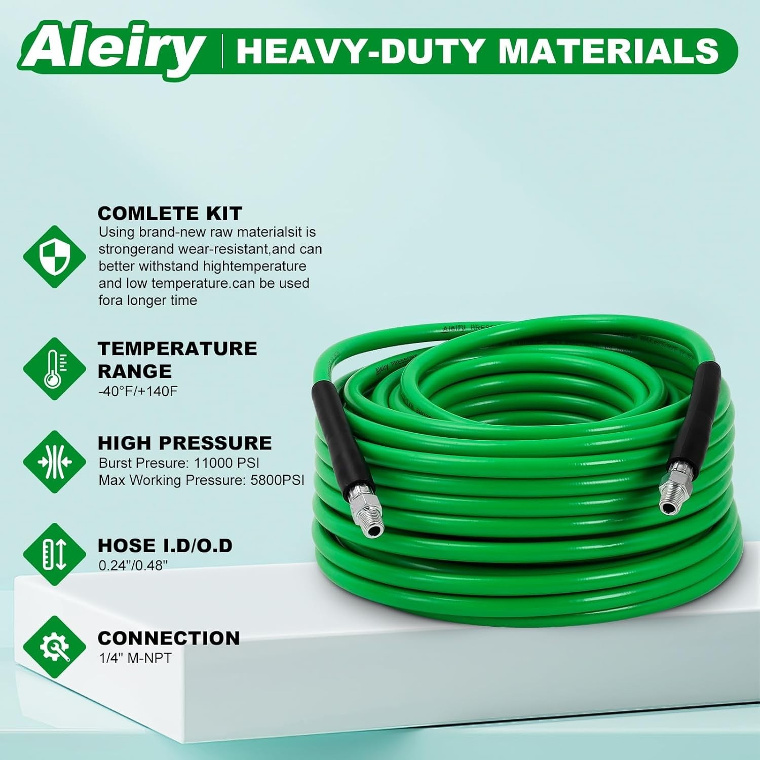 Comprehensive 14-Piece Sewer Jetter Kit – 50FT Hose with Quick Connect System