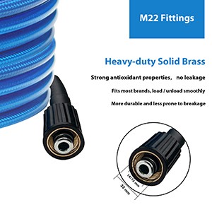 Pressure Washer Hose 25 FT 1/4 Inch, Kink Resistant Power Washing Extension Hose