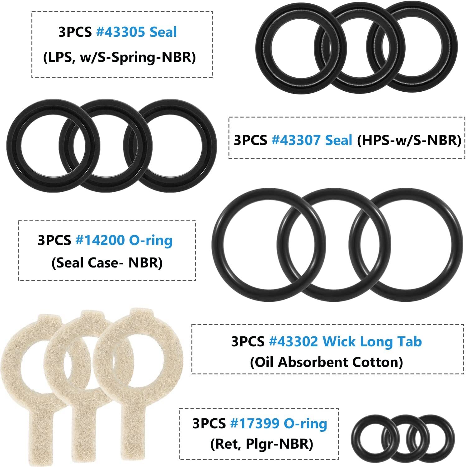 30623 Seals Rebuild Kit for Cat Pump Pressure Washer Model 30 31 34 310 340 350
