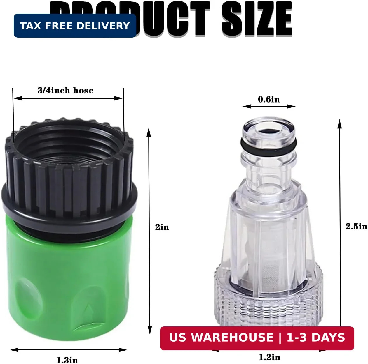 3/4 Inch Pressure Washer Garden Hose Adapter,Compatible with PW909103K Replace f
