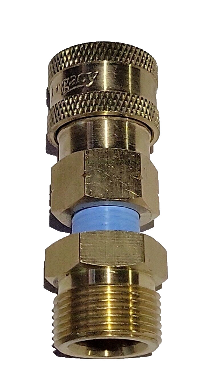 Pressure Washer M22-14mm x Male x 1/4 Brass Coupler – Karcher Style