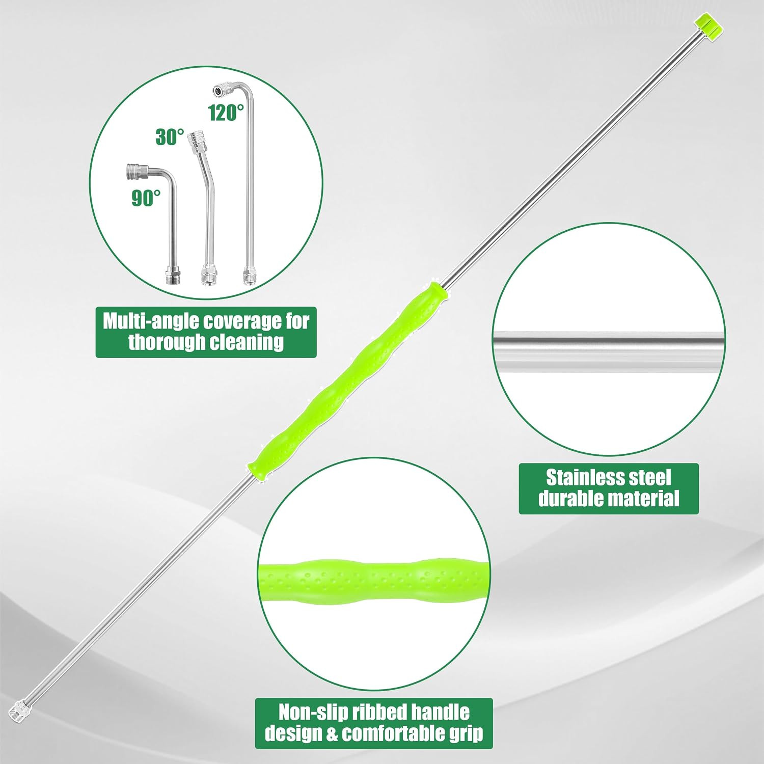 Pressure Washer Extension Wand 120 Inch, Stainless Steel Power Washer